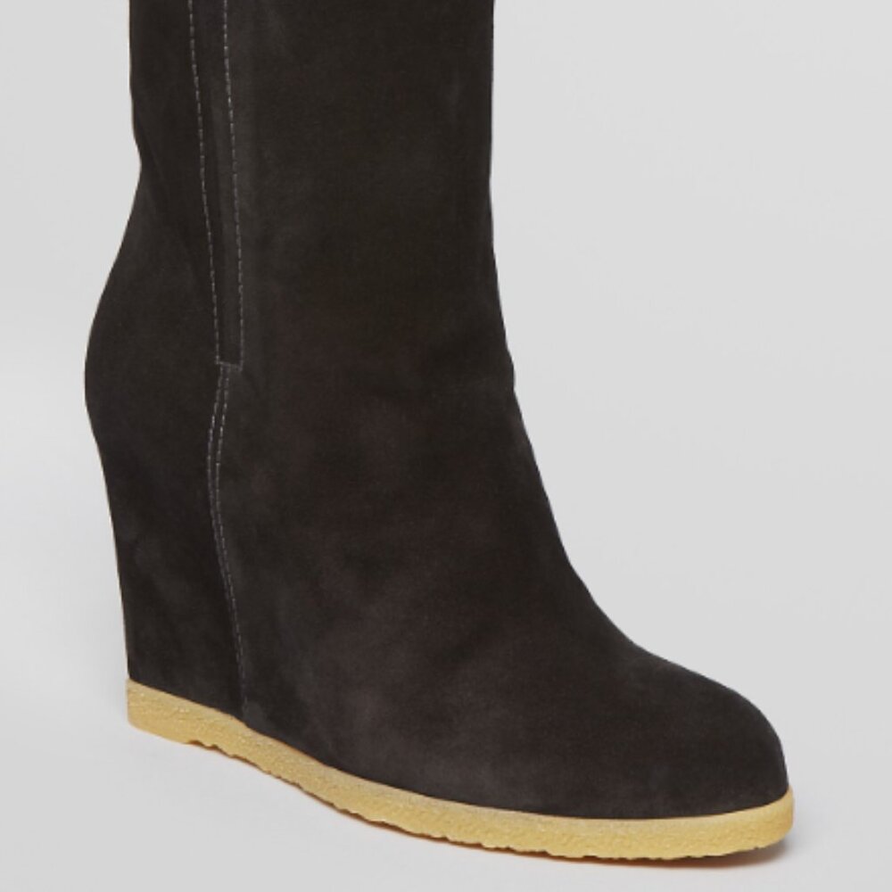 Stuart Weitzman Suede wedge bootie 6.5